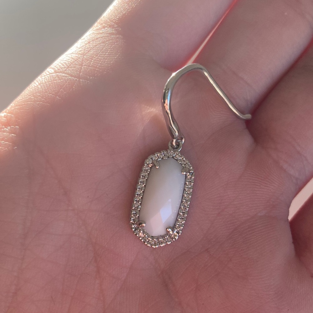 White Jade earrings